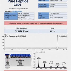 “GLOW peptide blend research vial laboratory compound”
