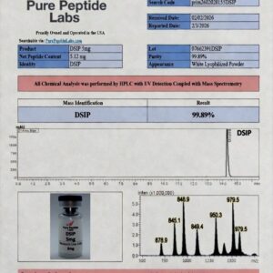 “DSIP 5mg peptide research vial laboratory compound”