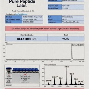“Retatrutide peptide research vial laboratory compound”