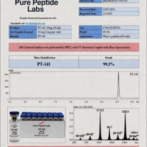 “PT-141 peptide research vial laboratory compound”