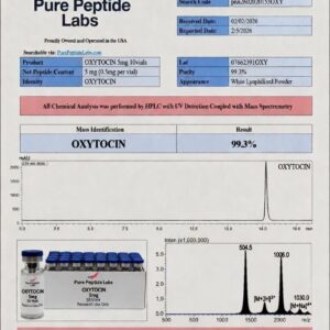 “Oxytocin peptide research vial laboratory compound”