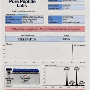 “Tirzepatide peptide research vial laboratory compound”