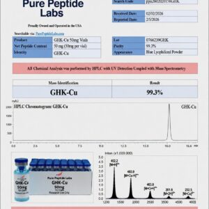 “copper binding peptide GHK-Cu sterile vial”